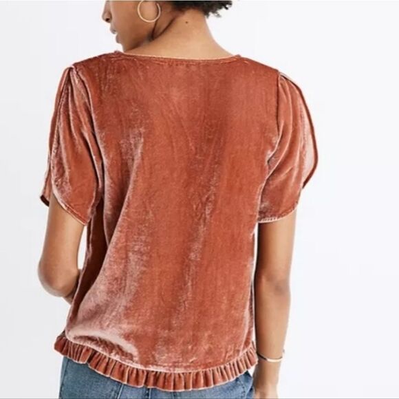 Madewell Tulip Sleeve Ruffle Top - Picture 2 of 8